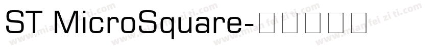 ST MicroSquare字体转换